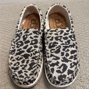 Hey Dude Misty Woven Cheetah Grey Womens Slip Ons Lightweight City Walk